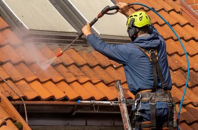 Démoussage et hydrofuge de toiture à Goudet